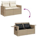 Casa si Gradina - Gradina si terasa - Mobilier exterior - Seturi mobila gradina - Set canapele de gradina, 9 piese, cu perne, bej, poliratan - Infinity.ro