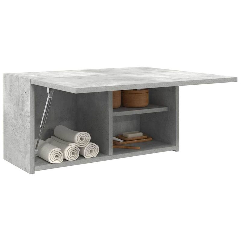 Casa si Gradina - Mobilier - Mobilier baie - Corpuri baie - Dulap perete baie, gri beton, 60x25x30 cm, lemn prelucrat - Infinity.ro