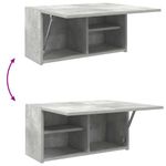 Casa si Gradina - Mobilier - Mobilier baie - Corpuri baie - Dulap perete baie, gri beton, 60x25x30 cm, lemn prelucrat - Infinity.ro