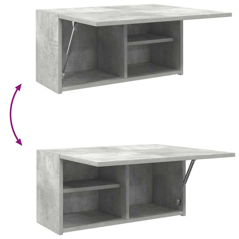 Casa si Gradina - Mobilier - Mobilier baie - Corpuri baie - Dulap perete baie, gri beton, 60x25x30 cm, lemn prelucrat - Infinity.ro