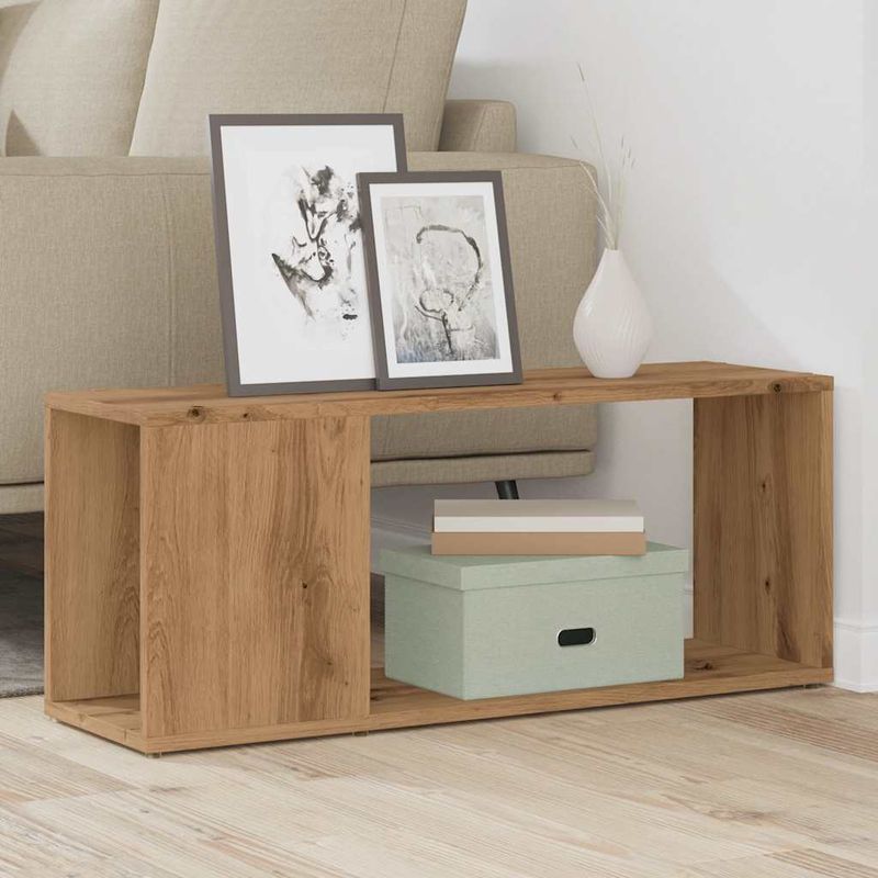 Casa si Gradina - Mobilier - Comode si corpuri - Comode - Comoda TV, stejar artizanal,80x24x32cm, lemn prelucrat - Infinity.ro