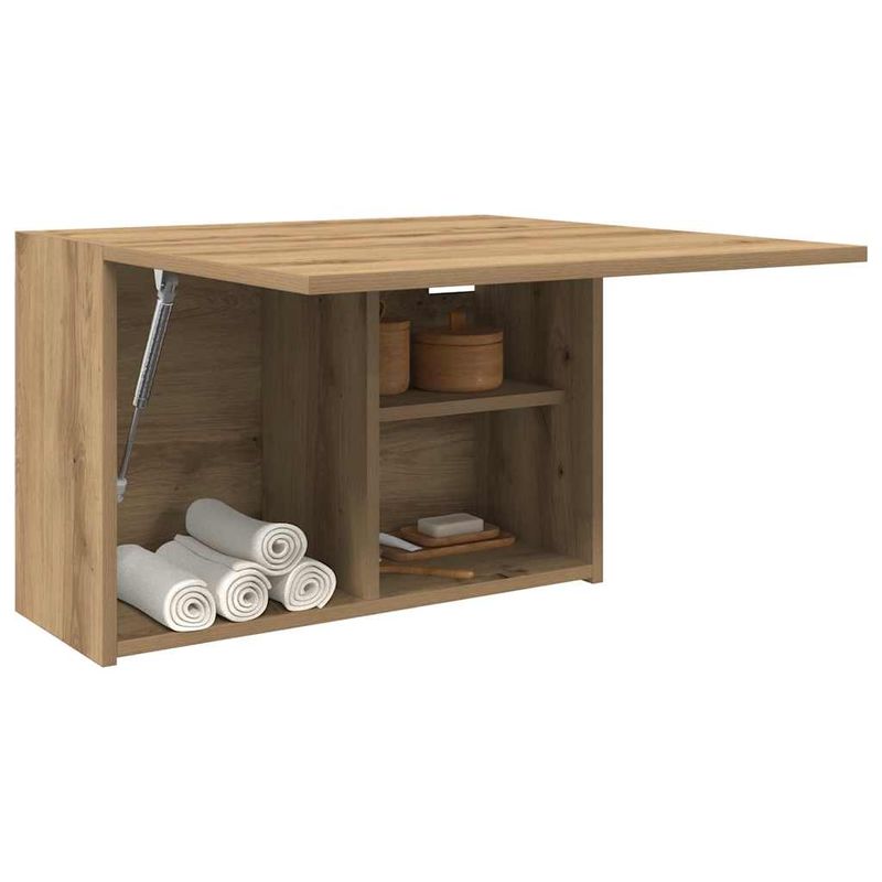 Casa si Gradina - Mobilier - Mobilier baie - Corpuri baie - Dulap perete baie stejar artizanal, 60x25x40 cm, lemn prelucrat - Infinity.ro