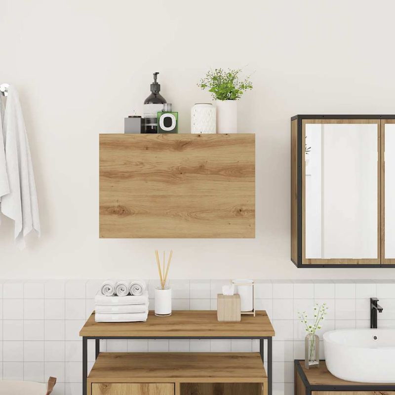 Casa si Gradina - Mobilier - Mobilier baie - Corpuri baie - Dulap perete baie stejar artizanal, 60x25x40 cm, lemn prelucrat - Infinity.ro
