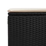 Casa si Gradina - Gradina si terasa - Mobilier exterior - Seturi mobila gradina - Set mobilier de gradina cu perne, 6 piese, negru, poliratan - Infinity.ro