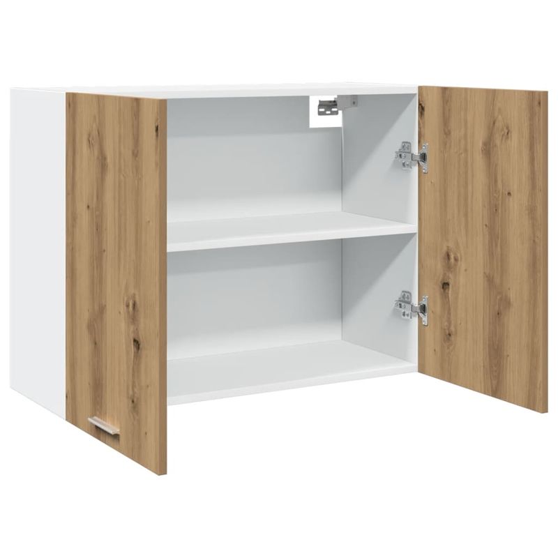 Casa si Gradina - Mobilier - Comode si corpuri - Corpuri bucatarie - Dulap suspendat, stejar artizanal, 80x31x60 cm, lemn prelucrat - Infinity.ro