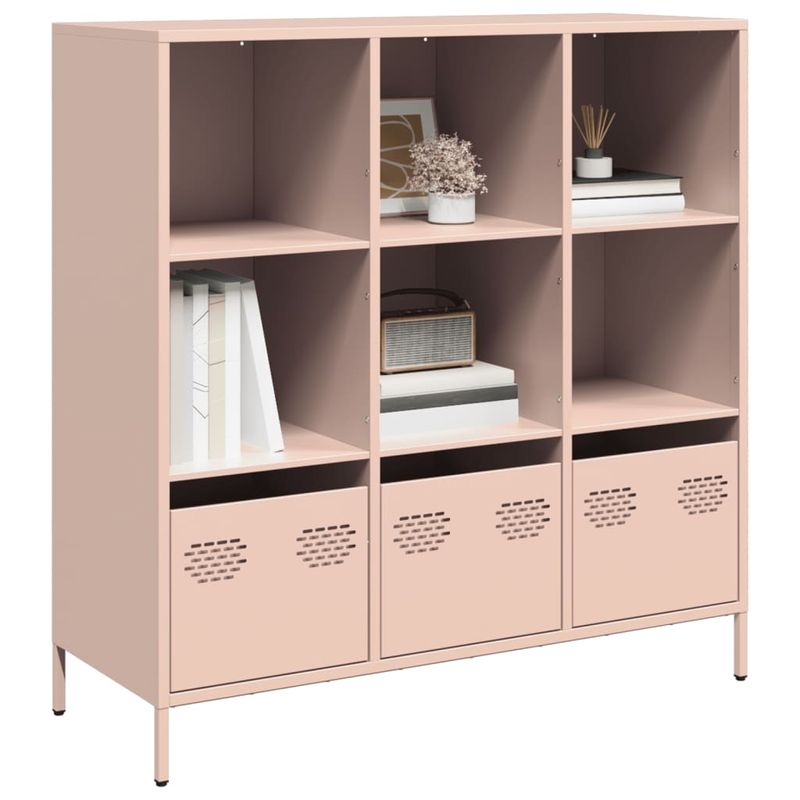 Casa si Gradina - Mobilier - Comode si corpuri - Corpuri bucatarie - Dulap inalt, roz, 101,5x39x103,5 cm, otel - Infinity.ro