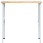 Casa si Gradina - Constructii - Scule de mana si unelte - Mese si bancuri de lucru - Banc lucru 100x60x(71,5-98) cm lemn masiv stejar, alb și natural - Infinity.ro