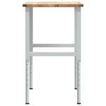 Casa si Gradina - Constructii - Scule de mana si unelte - Mese si bancuri de lucru - Banc lucru 100x60x(71,5-98) cm lemn masiv stejar, alb și natural - Infinity.ro