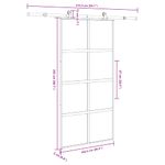 Casa si Gradina - Constructii - Usi interior, exterior si garaj - Usi interior - Usa glisanta cu set de feronerie sticla temperata si aluminiu - Infinity.ro
