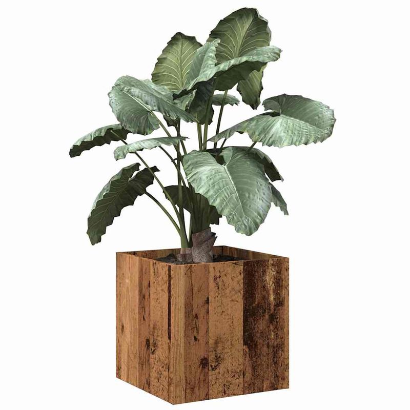 Casa si Gradina - Gradinarit si plante - Plante si ghivece - Ghivece si suporturi - Cutie de jardiniera din lemn vechi 40x40x40 cm lemn prelucrat - Infinity.ro