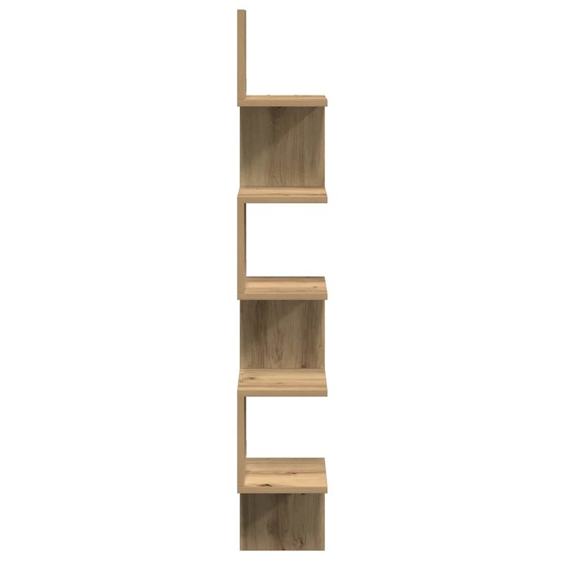 Casa si Gradina - Mobilier - Biblioteci si rafturi - Rafturi - Raft perete colt stejar artizanal 20x20x127,5 cm lemn prelucrat - Infinity.ro