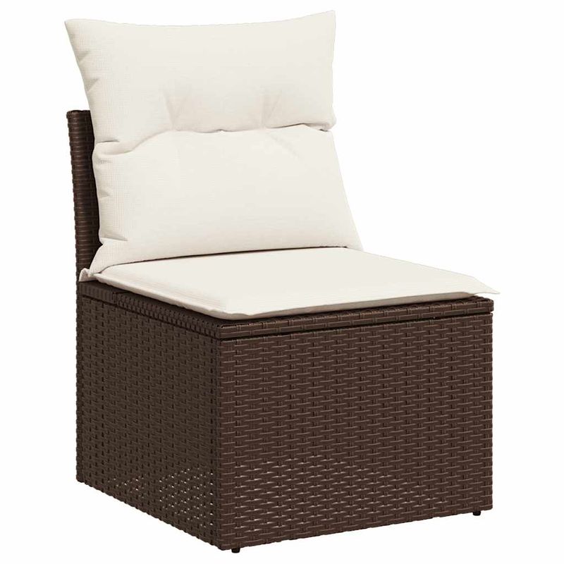 Casa si Gradina - Gradina si terasa - Mobilier exterior - Seturi mobila gradina - Set canapele de gradina cu perne, 6 piese, maro, poliratan - Infinity.ro