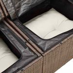 Casa si Gradina - Gradina si terasa - Mobilier exterior - Seturi mobila gradina - Set canapele de gradina cu perne, 6 piese, maro, poliratan - Infinity.ro