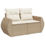Casa si Gradina - Gradina si terasa - Mobilier exterior - Seturi mobila gradina - Set canapele de gradina cu perne, 6 piese, bej, poliratan - Infinity.ro