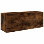 Casa si Gradina - Mobilier - Mobilier baie - Corpuri baie - Dulap perete baie, stejar fumuriu, 80x25x30 cm, lemn prelucrat - Infinity.ro