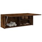 Casa si Gradina - Mobilier - Mobilier baie - Corpuri baie - Dulap perete baie, stejar fumuriu, 80x25x30 cm, lemn prelucrat - Infinity.ro