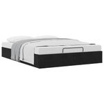 Casa si Gradina - Mobilier - Paturi si accesorii - Paturi - Cadru de pat otoman fara saltea Negru 140x200 cm catifea - Infinity.ro