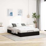 Casa si Gradina - Mobilier - Paturi si accesorii - Paturi - Cadru de pat otoman fara saltea Negru 140x200 cm catifea - Infinity.ro