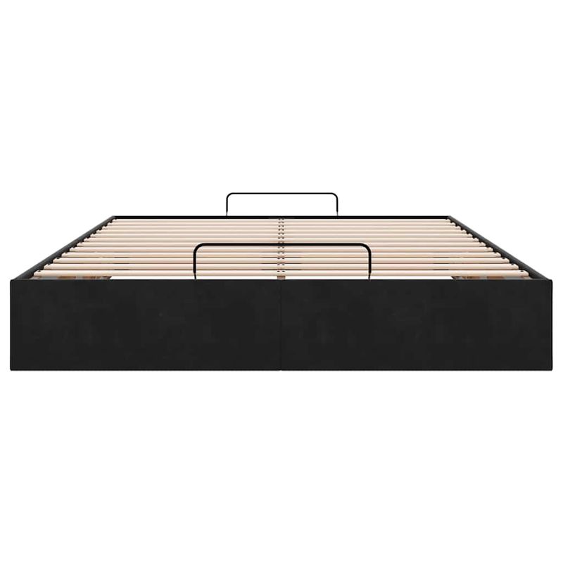 Casa si Gradina - Mobilier - Paturi si accesorii - Paturi - Cadru de pat otoman fara saltea Negru 140x200 cm catifea - Infinity.ro