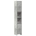 Casa si Gradina - Mobilier - Mobilier baie - Comode baie - Dulap de baie, gri beton, 30x30x183,5 cm, PAL - Infinity.ro