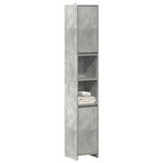 Casa si Gradina - Mobilier - Mobilier baie - Comode baie - Dulap de baie, gri beton, 30x30x183,5 cm, PAL - Infinity.ro