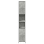 Casa si Gradina - Mobilier - Mobilier baie - Comode baie - Dulap de baie, gri beton, 30x30x183,5 cm, PAL - Infinity.ro