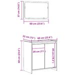 Casa si Gradina - Mobilier - Seturi de mobilier - Seturi baie - Set mobilier de baie, 2 piese, stejar artizanal, lemn prelucrat - Infinity.ro