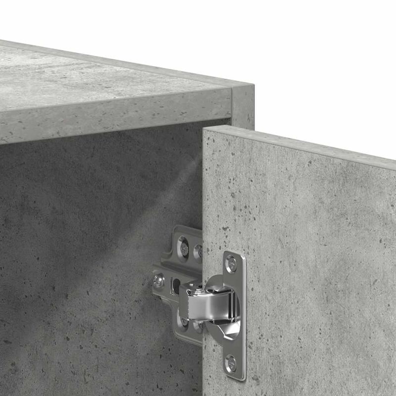 Casa si Gradina - Mobilier - Mobilier baie - Comode baie - Dulap de baie, gri beton, 30x30x183,5 cm, PAL - Infinity.ro