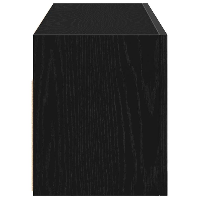 Casa si Gradina - Mobilier - Mobilier baie - Corpuri baie - Dulap de perete de baie, negru, 80x25x30 cm, lemn prelucrat - Infinity.ro