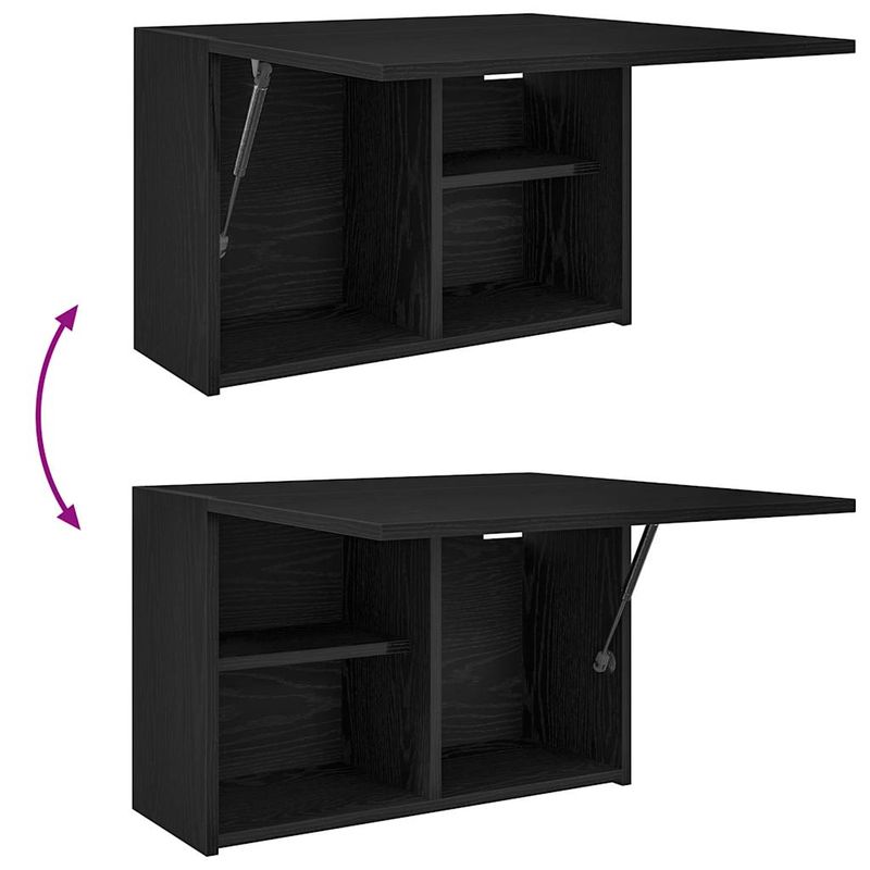Casa si Gradina - Mobilier - Mobilier baie - Corpuri baie - Dulap de perete de baie, negru, 60x25x40 cm, lemn prelucrat - Infinity.ro