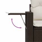 Casa si Gradina - Gradina si terasa - Mobilier exterior - Seturi mobila gradina - Set canapele de gradina cu perne, 5 piese, maro, poliratan - Infinity.ro