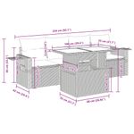 Casa si Gradina - Gradina si terasa - Mobilier exterior - Seturi mobila gradina - Set canapele de gradina cu perne, 5 piese, maro, poliratan - Infinity.ro
