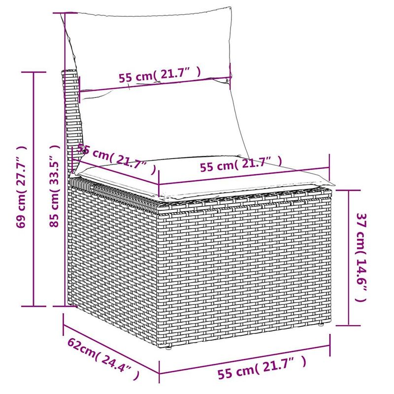 Casa si Gradina - Gradina si terasa - Mobilier exterior - Seturi mobila gradina - Set canapele de gradina cu perne, 5 piese, maro, poliratan - Infinity.ro