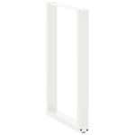Casa si Gradina - Mobilier - Feronerie si accesorii mobila - Picioare masuta de cafea in forma de U 2 buc Alb Otel - Infinity.ro