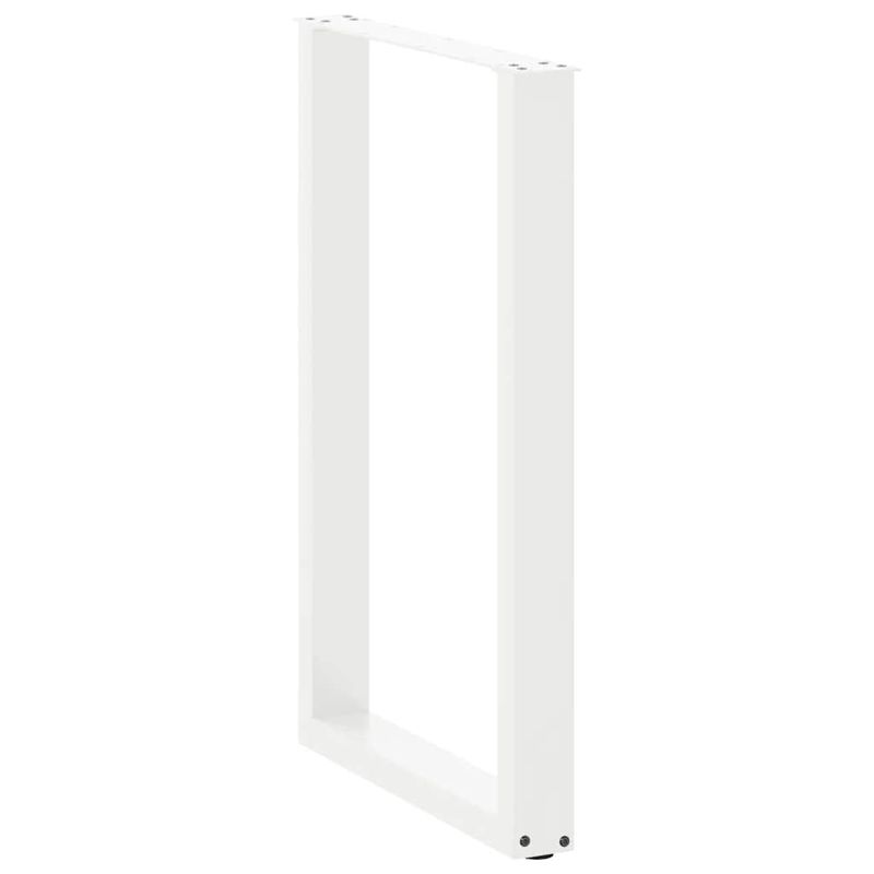 Casa si Gradina - Mobilier - Feronerie si accesorii mobila - Picioare masuta de cafea in forma de U 2 buc Alb Otel - Infinity.ro