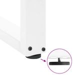 Casa si Gradina - Mobilier - Feronerie si accesorii mobila - Picioare masuta de cafea in forma de U 2 buc Alb Otel - Infinity.ro
