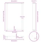 Casa si Gradina - Mobilier - Feronerie si accesorii mobila - Picioare masuta de cafea in forma de U 2 buc Alb Otel - Infinity.ro