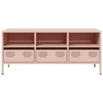 Casa si Gradina - Mobilier - Comode si corpuri - Comode - Dulap TV, roz, 101,5x39x43,5 cm, otel laminat la rece - Infinity.ro