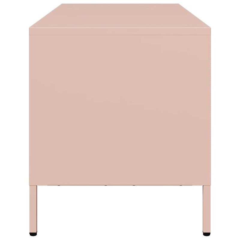 Casa si Gradina - Mobilier - Comode si corpuri - Comode - Dulap TV, roz, 101,5x39x43,5 cm, otel laminat la rece - Infinity.ro