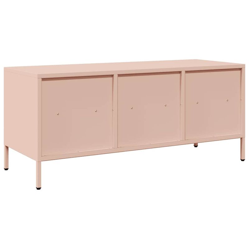 Casa si Gradina - Mobilier - Comode si corpuri - Comode - Dulap TV, roz, 101,5x39x43,5 cm, otel laminat la rece - Infinity.ro