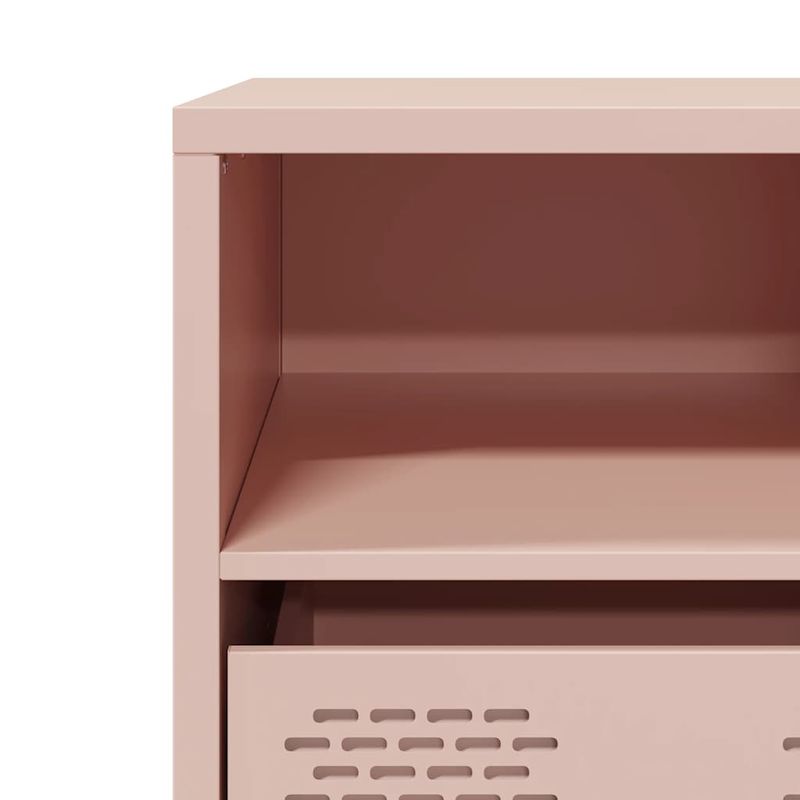 Casa si Gradina - Mobilier - Comode si corpuri - Comode - Dulap TV, roz, 101,5x39x43,5 cm, otel laminat la rece - Infinity.ro