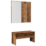 Casa si Gradina - Mobilier - Organizare si depozitare - Bancute - Set de mobilier pentru hol Lemn vechi din lemn prelucrat, - Infinity.ro