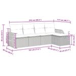 Casa si Gradina - Gradina si terasa - Mobilier exterior - Seturi mobila gradina - Set canapele de gradina cu perne, 5 piese gri deschis poliratan - Infinity.ro