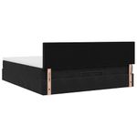 Casa si Gradina - Mobilier - Paturi si accesorii - Paturi - Cadru de pat otoman cu saltea, catifea neagra 180x200cm - Infinity.ro