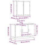 Casa si Gradina - Mobilier - Seturi de mobilier - Seturi baie - Set mobilier de baie, 2 piese, stejar fumuriu, lemn prelucrat - Infinity.ro