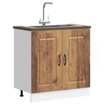 Casa si Gradina - Mobilier - Comode si corpuri - Corpuri bucatarie - Dulap baza pentru chiuveta „Kalmar” Lemn vechi Lemn prelucrat, mărime 80x46x81.5 cm - Infinity.ro