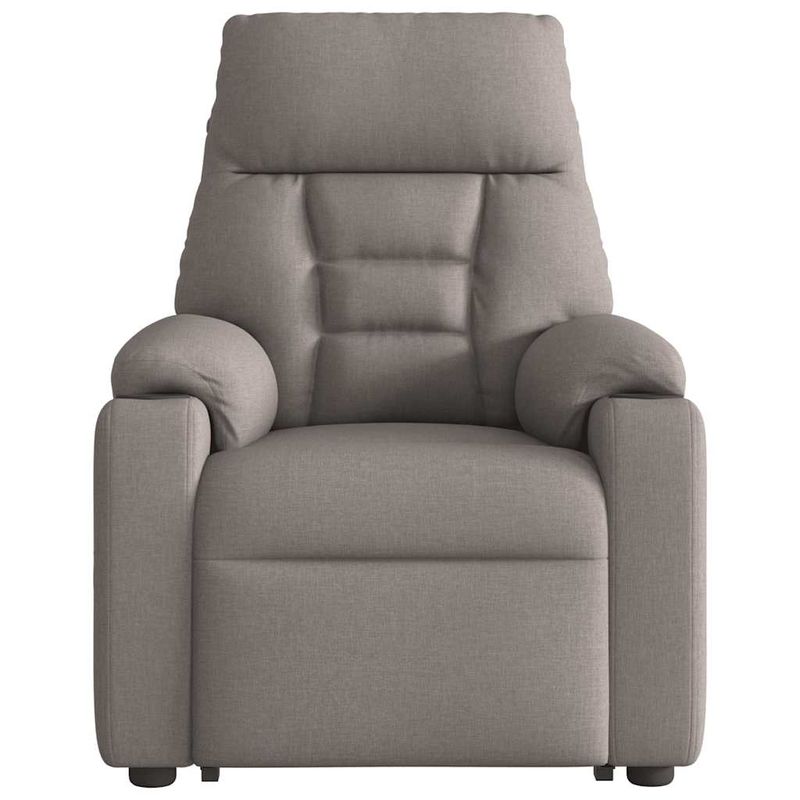 Casa si Gradina - Mobilier - Scaune si fotolii - Fotolii - Fotoliu rabatabil cu ridicare pe verticala, gri taupe, textil - Infinity.ro