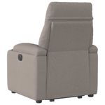 Casa si Gradina - Mobilier - Scaune si fotolii - Fotolii - Fotoliu rabatabil cu ridicare pe verticala, gri taupe, textil - Infinity.ro