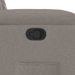 Casa si Gradina - Mobilier - Scaune si fotolii - Fotolii - Fotoliu rabatabil cu ridicare pe verticala, gri taupe, textil - Infinity.ro