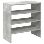 Casa si Gradina - Mobilier - Organizare si depozitare - Organizator incaltaminte - Rafturi de pantofi 2 buc stivuibile beton gri 60x30x30,5 cm - Infinity.ro